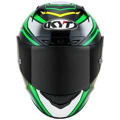 KYT NZ-Race Carbon Helmet - Carbon Stride Green Fluo
