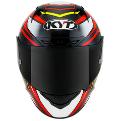 KYT NZ-Race Carbon Helmet - Carbon Stride Red/White