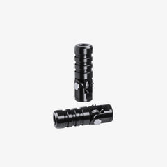Bonamici Racing Aluminium Pair of striped fold-up front-pegs