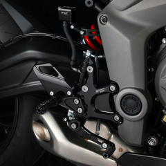 Bonamici Racing Aluminum rearsets Triumph Daytona 660 2024-26