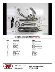 M4 Exhaust Race Full System with Polished Canister - SU6772
