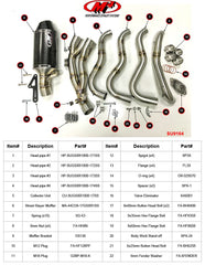 M4 Exhaust Full System with Carbon Street Slayer Canister - SU9164