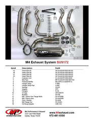 M4 Exhaust Full System with Polished Canister - SU9172