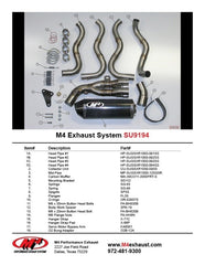 M4 Exhaust Full System with Carbon Street Slayer Canister - SU9194
