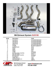 M4 Exhaust Full System with Titanium Street Slayer Canister - SU9196