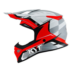 KYT Skyhawk Helmet - Glowing White/Red