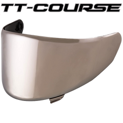 KYT TT Course Visors Helmet - Mirror Chrome