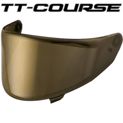 KYT TT Course Visors Helmet - Iridium Gold