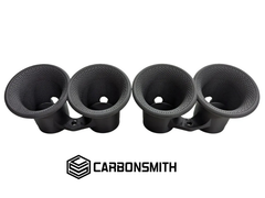 Carbon Smith 2021+ Suzuki Hayabusa Velocity Stacks Dimpled Race Inline