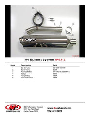 M4 Exhaust Slip-On with Polished Canister - YA6312