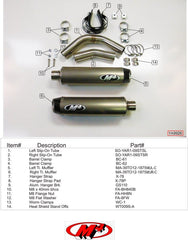 M4 Exhaust Undertail Slip-on’s with Titanium Canisters - YA9926