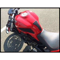 TechSpec DUCATI MONSTER 821 / 1200 R (2014 - 2016) Snake Skin Tank Grips: Free Center Tank Protector 2 Included