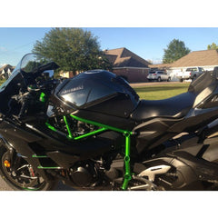 TechSpec KAWASAKI NINJA H2 (2015 - CURRENT) Snake Skin Tank Grips: Free Center Tank Protector 6 Included