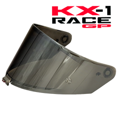 KYT KX-1 Race Visors Helmet - Mirror Chrome