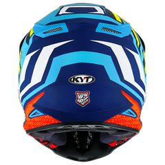 KYT Skyhawk Helmet - Hyperflow Matte Blue/Red