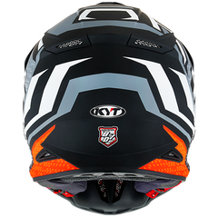 KYT Skyhawk Helmet - Hyperflow Matte Grey/Orange