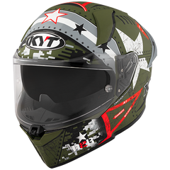 KYT R2R Graphic Helmet - Assault Matte Army Green