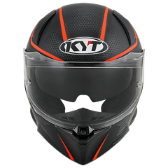 KYT R2R Graphic Helmet - Concept Matte Black/Red