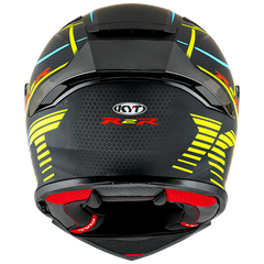 KYT R2R Graphic Helmet - Concept Matte Black/Yellow