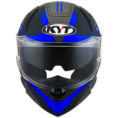 KYT R2R Graphic Helmet - LED Matte Blue/Black