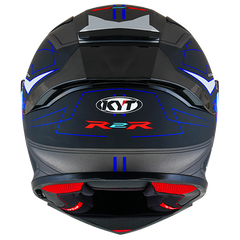 KYT R2R Graphic Helmet - LED Matte Blue/Black