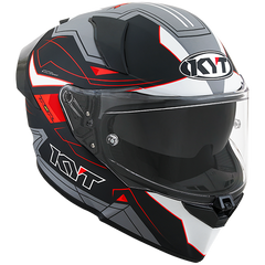 KYT R2R Graphic Helmet - LED Matte Black/Grey