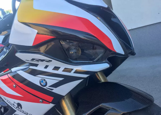 Headlights and side stand cutouts for the BMW S1000RR race fairings
