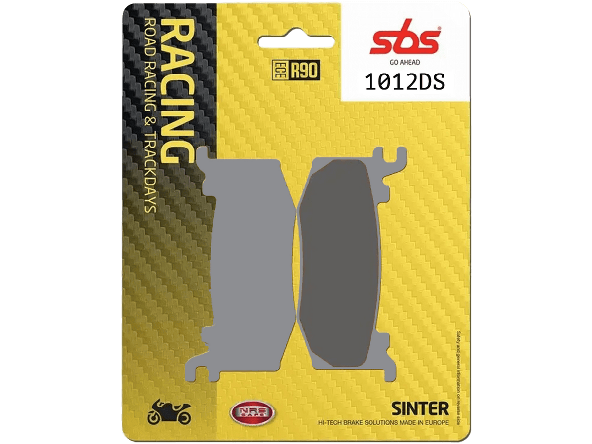 SBS Brake Pad Set Racing Dual Carbon Front Brembo Hypure caliper HS sintered Street