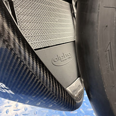 Alpha Racing Cover on OEM Oil cooler M1000RR