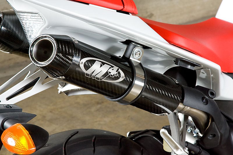 M4 Exhaust CAT Eliminator Slip-On with Carbon Fiber Canisters - YA9934