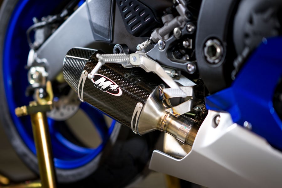 M4 Exhaust Street Slayer Slip-On with Carbon Canister - YA6624
