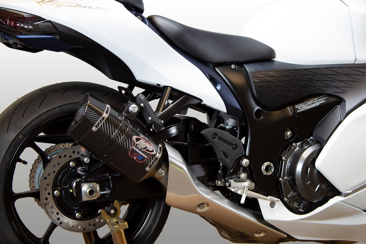 M4 Exhaust Dual Carbon Tech1 Slip-On Canisters - SU8324