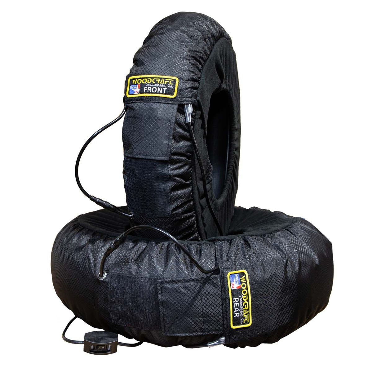 Woodcraft Gen III Dual Temp Tire Warmers with Carrying Case Tire size 160-200 rear