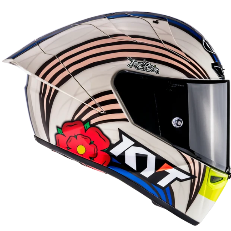 KYT KX1 John McGuiness replica helmet right side view