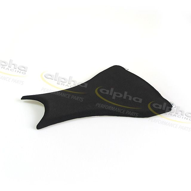 Alpha Racing Seat bench plate GRP white with rubber pad