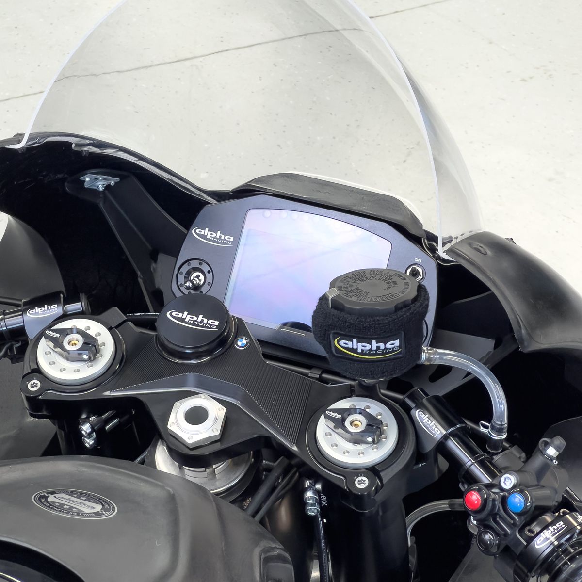 Alpha Racing Dashboard carrier MoTeC dashboard M1000 RR 2025+