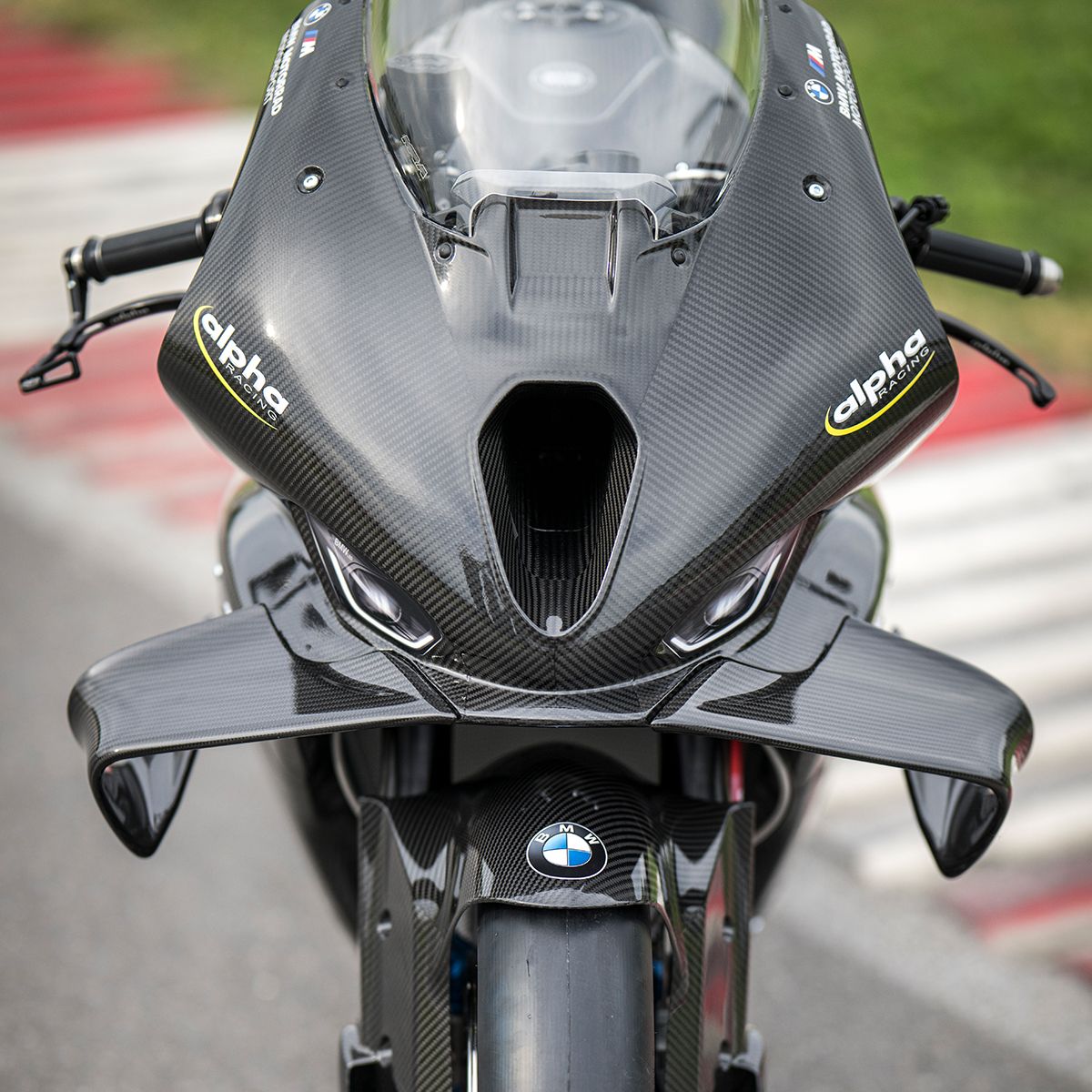 Alpha Racing Fairing 6-piece carbon set BMW M1000 RR 2025+ (K66), carbon prepreg material