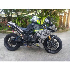 TechSpec YAMAHA  R1  (2009 - 14) SnakeSkin Tank Grips: Free Center Tank Protector 6 Included