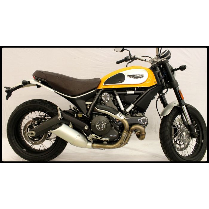 TechSpec DUCATI SCRAMBLER (2015 - 2020) SnakeSkin Tank Grips: Free Center Tank Protector Included