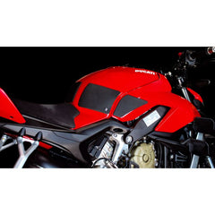 TechSpec DUCATI StreetFighter V4 (2020 - 2021) SnakeSkin Tank Grips: Free Center Tank Protector Included