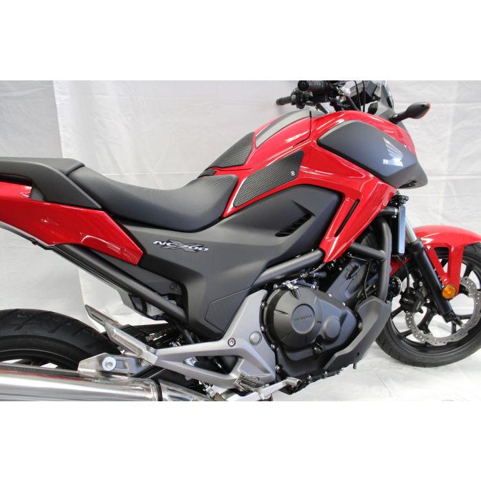 TechSpec HONDA NC 700 X (2013 - 2015) Snake Skin Tank Grips: Free Center Tank Protector Included
