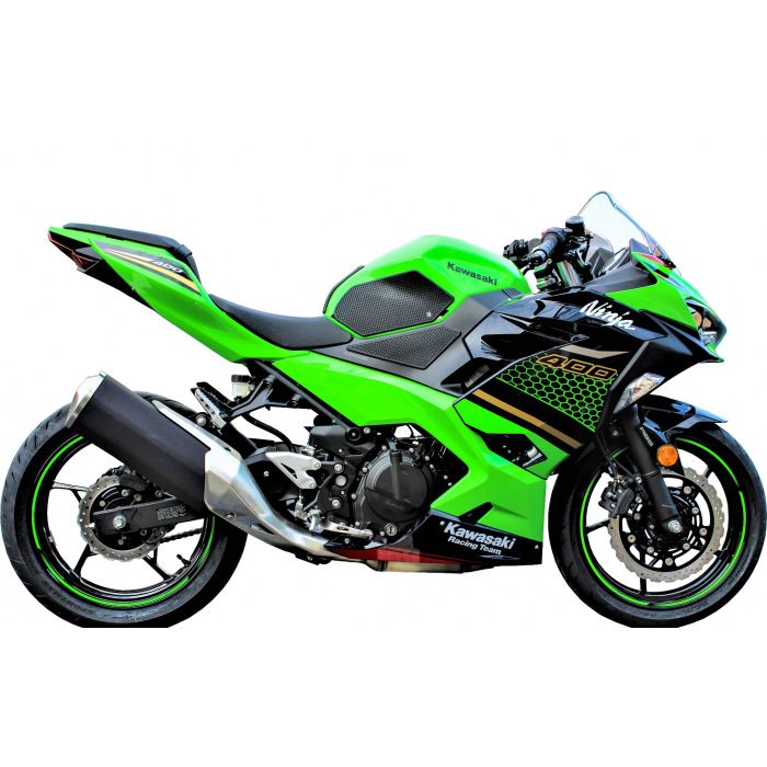 TechSpec TechSpec SnakeSkin Tank Grips – Kawasaki Ninja 400 (2017) / Ninja 500 (2024) + Free Center Tank Protector 11