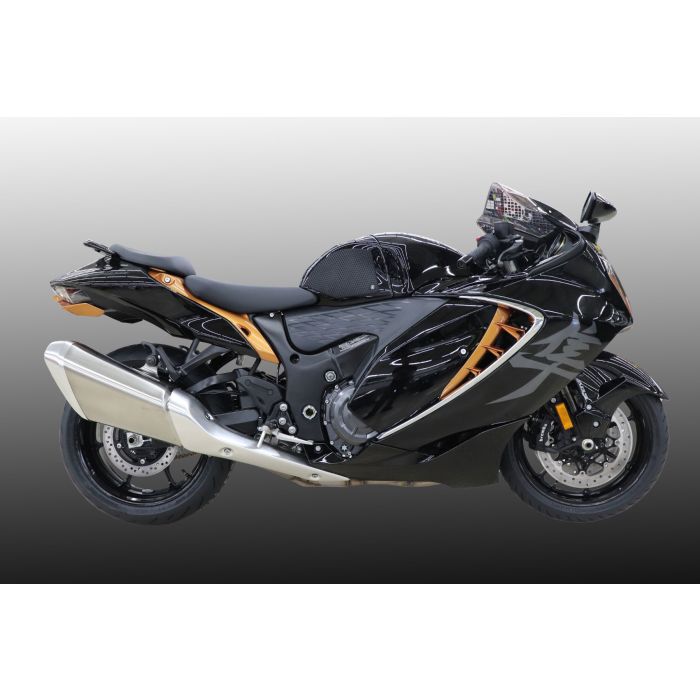 TechSpec SUZUKI HAYABUSA GEN 3  (2021-Current) Free Center Tank Protector 6 SnakeSkin Tank Grips