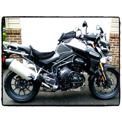TechSpec TRIUMPH EXPLORER 1200 (2012 - 2021) SnakeSkin Tank Grips: Free Center Tank Protector 60 Included