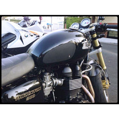 TechSpec TRIUMPH BONNEVILLE  (2009 - 2012) SnakeSkin Tank Grips: Free Center Tank Protector 84 Included