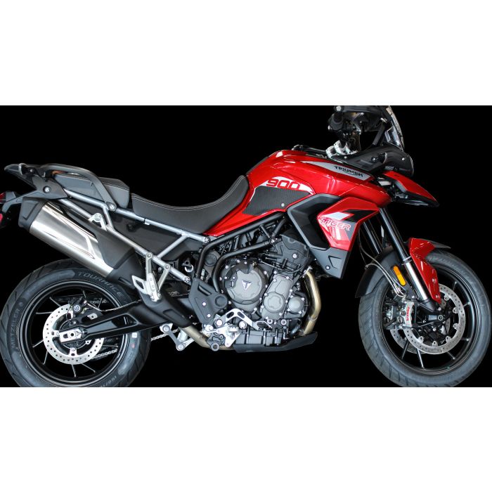 TechSpec TRIUMPH TIGER 900 (2020 - 2023) SnakeSkin Tank Grips: Free Center Tank Protector Included