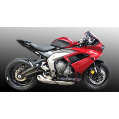 TechSpec TRIUMPH Daytona 660: Full Tank 4 Piece (2024 - Current) Snake Skin Tank Grips