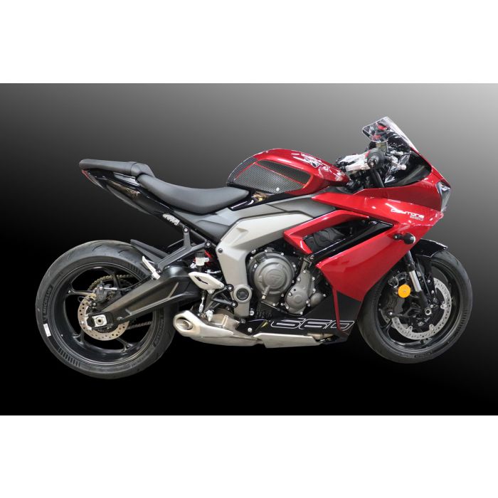 TechSpec TRIUMPH Daytona 660, Full Tank 6 Piece (2024 - Current) Snake Skin Tank Grips