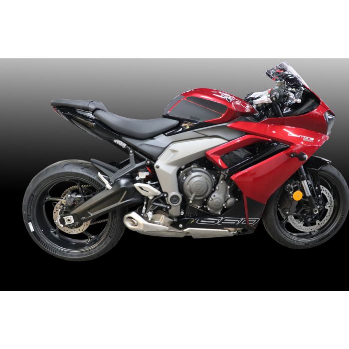 TechSpec TRIUMPH Daytona 660: Full Tank 6 Pieces (2024 - Current) XL2 Tank Grips