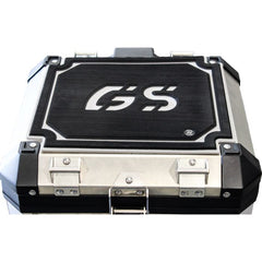 TechSpec PANNIER LID GUARDS, BMW R 1200/1250 GS, BLACK on GRAY, (2014 - CURRENT) TAIL / BACK 32 ltr